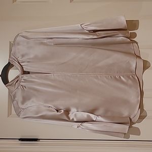 Elie Tahari champagne silk top, 0